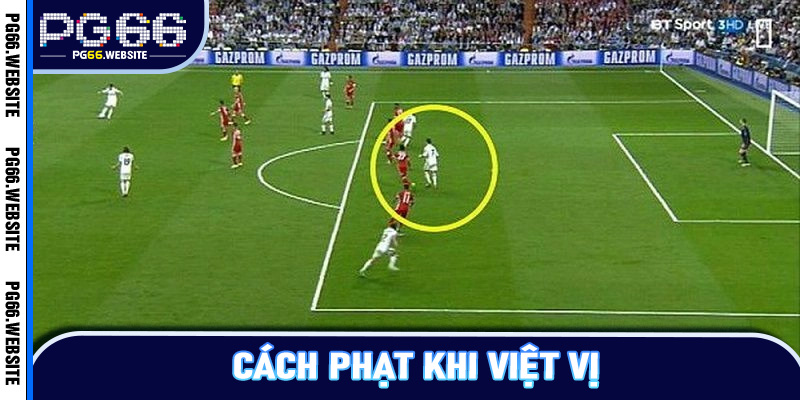 Cách phạt khi việt vị